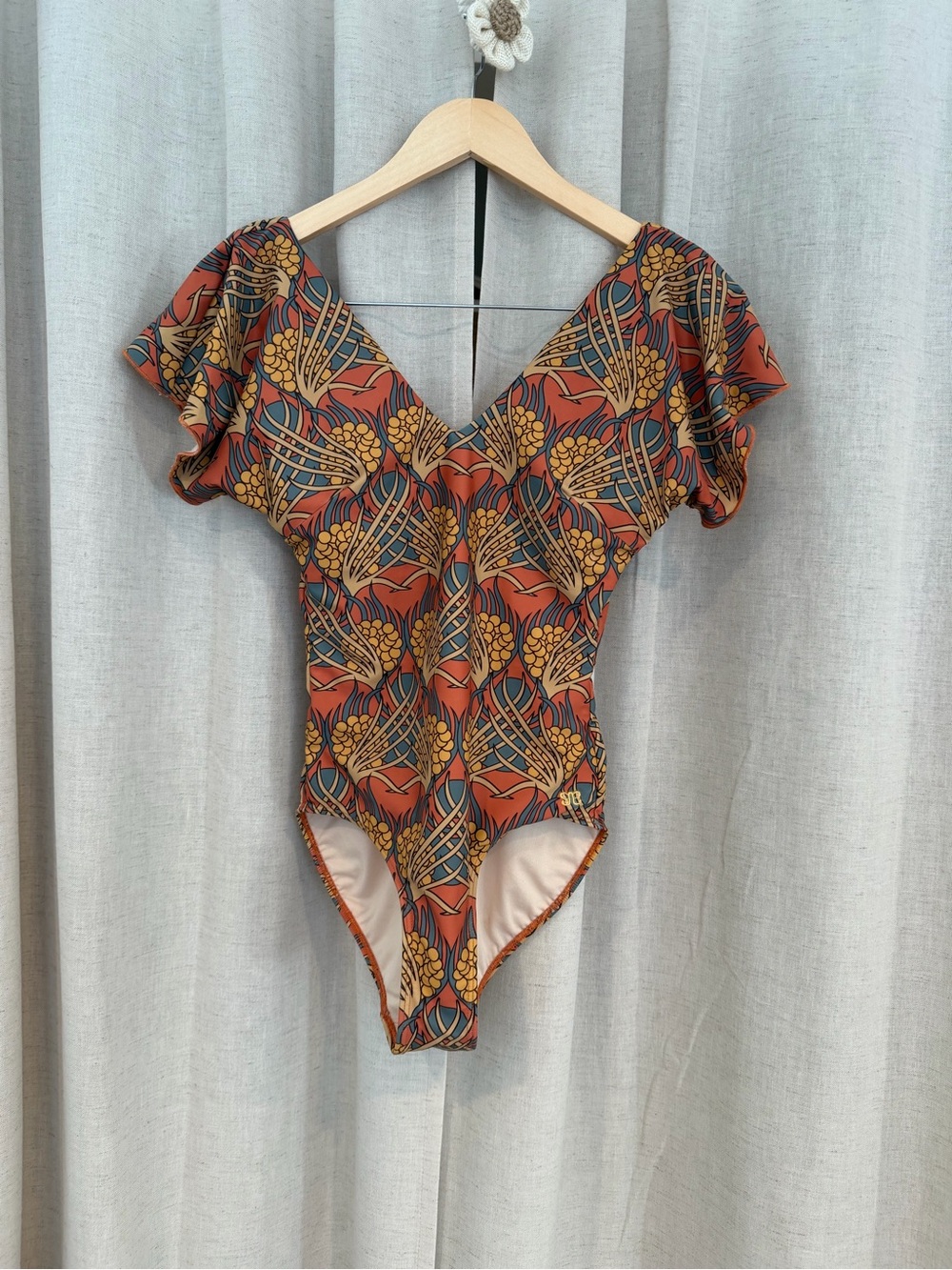 Albion Fit Golden Hour Floral One-Piece Swimsuit XS